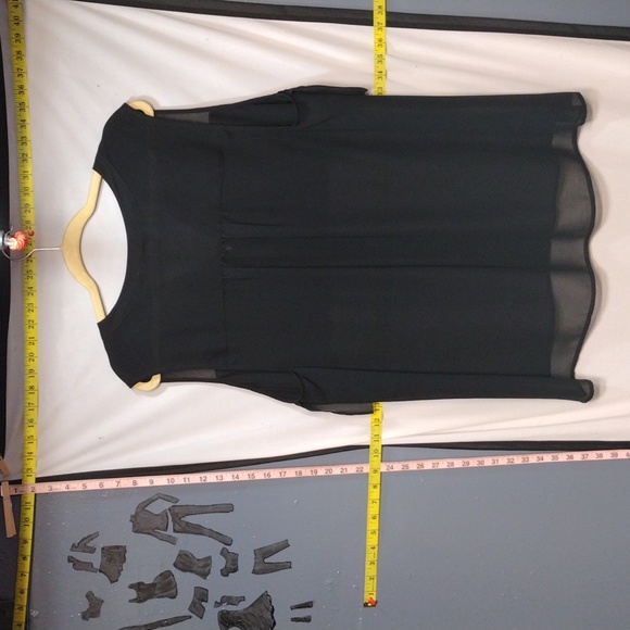 Black translucent torrid shirt - Picture 5 of 5